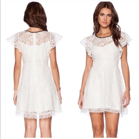 Ella Moss Lace Annalisa Dress in Natural M - Picture 1 of 8